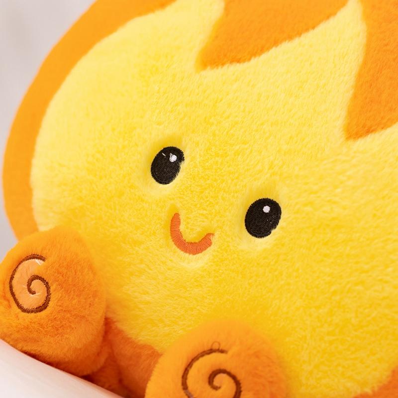 45cm Vuur Pluche Speelgoed Kussen Kawaii Schattige Pluche Pop Bank Kussen Zacht Knuffel Speelgoed Pop Kerst Verjaardagscadeau Voor Kinderen