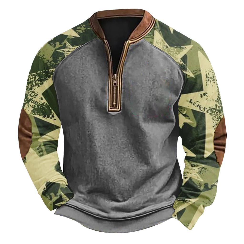 Herren Winter Sweatshirt mit Schnallenmuster