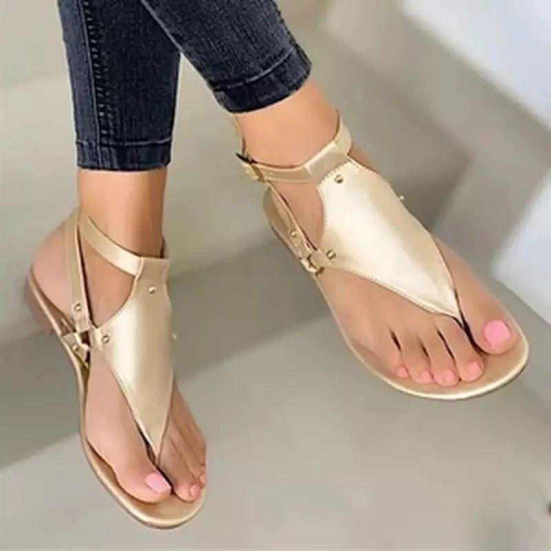 New Flat Open-toed Sandals Women's Summer 20wish Casual Beach Buckle Women's Sandals