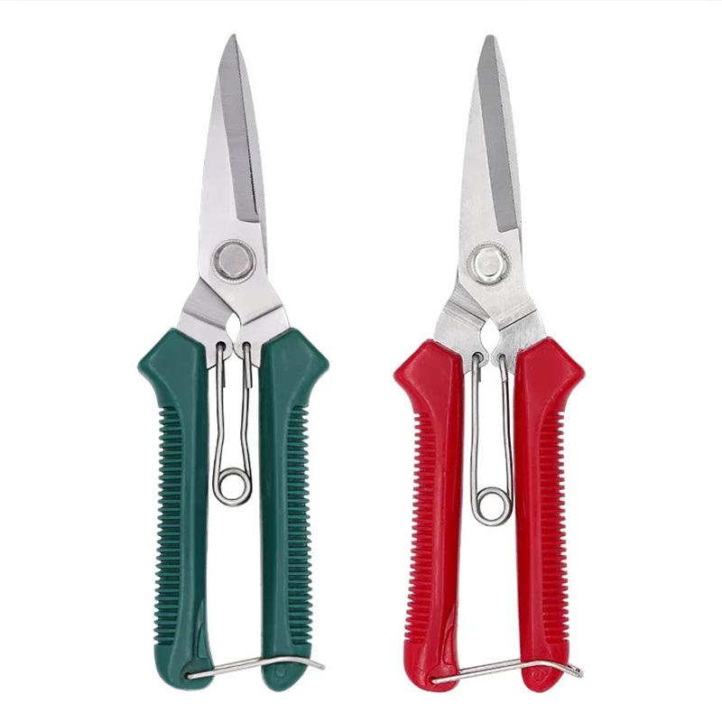 HandleStainless Steel Outils Manuels Household Bonsai Garden Scissors Straight Head Pruning Shears Non Slip