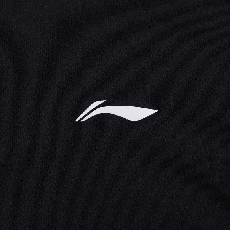 LI-NING Women's Summer Sports T-Shirt Fashion Casual Breathable Comfortable Polo Collar Short Sleeve Top