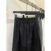 Women Casual Elastic Waist Wide Leg Pants Ruffle Hem Loose Trousers