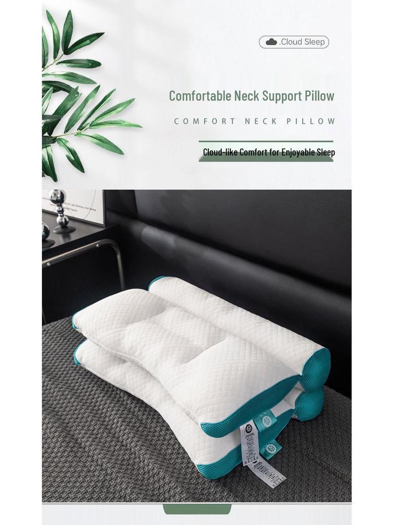 Orthopädisches Nackenschutzkissen - Nicht kollabierend, Gestrickter Feder samt Kern