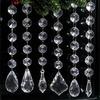 Acrylic Snowflake & Water Drop Beaded Ornaments - Christmas Tree Decoration in 12 Colors