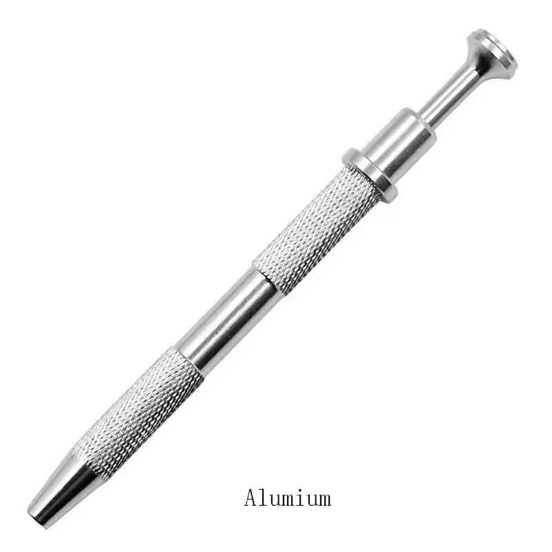 1 Stück Chirurgenstahl Professioneller Push-In-Spritzentyp Quad Prong Kleiner Perlenhalter Greiferkugelfänger Körperpiercing-Werkzeug