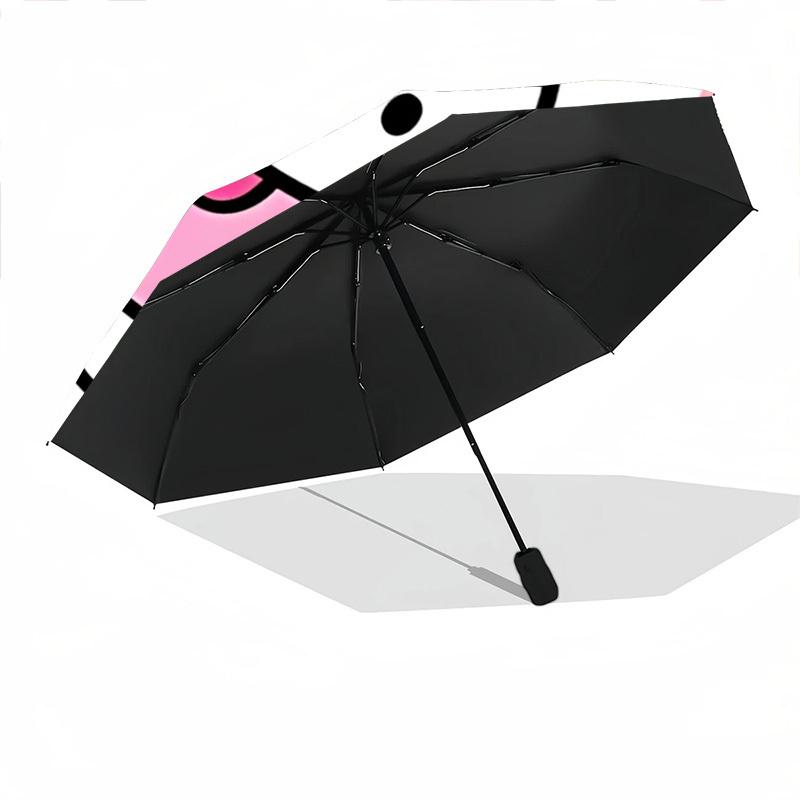 1pc Hello Kitty Auto Open/close Umbrella, Portable Travel Umbrella, Everyday Use - Outdoor Accessory, Artistic Pattern, Compact Design, Fashion Lovers