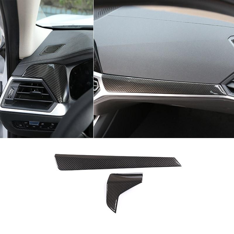 ABS Carbon Fiber Interior Kit Dashboard Console Gear Shift Panel Decoration Cover Trim Stickers For BMW 3 Series G20 -