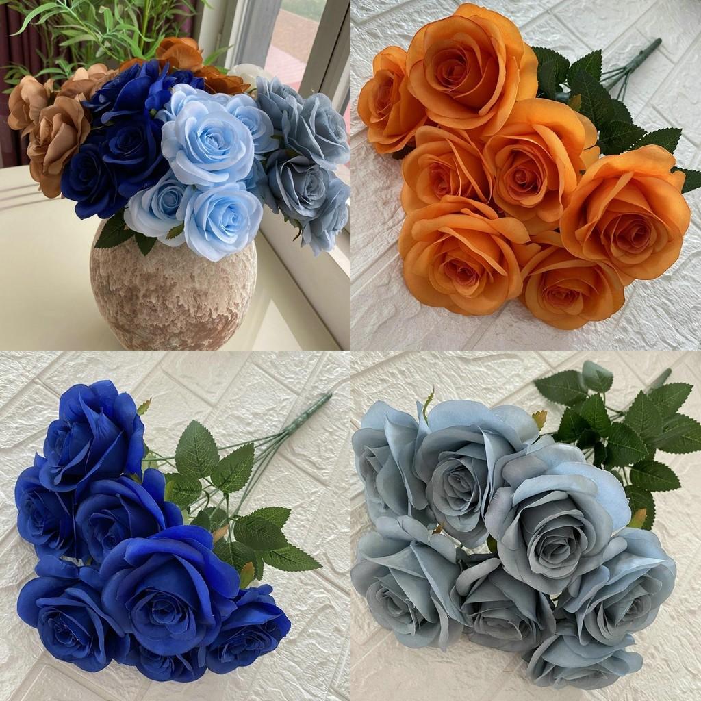 Lifelike Simulation Roses For Wedding Decor Home Styling Photography Props