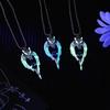 Luminous Wolf Totem Pendant Necklace Animal Long Necklace Hiphop Jewelry