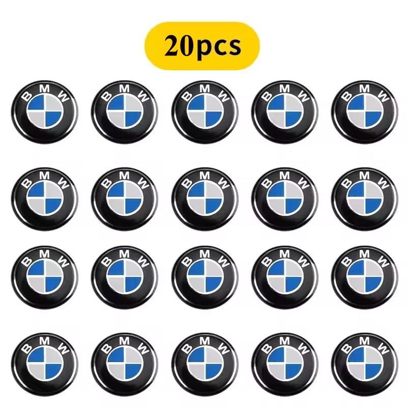 BBJG8 11mm 14mm Car Remote Key Emblem Badge Radio Button Sticker for BMW M Performance E39 E46 E90 E30 E60 E91 E92 F30 F31 Z4 X3 X5 X7