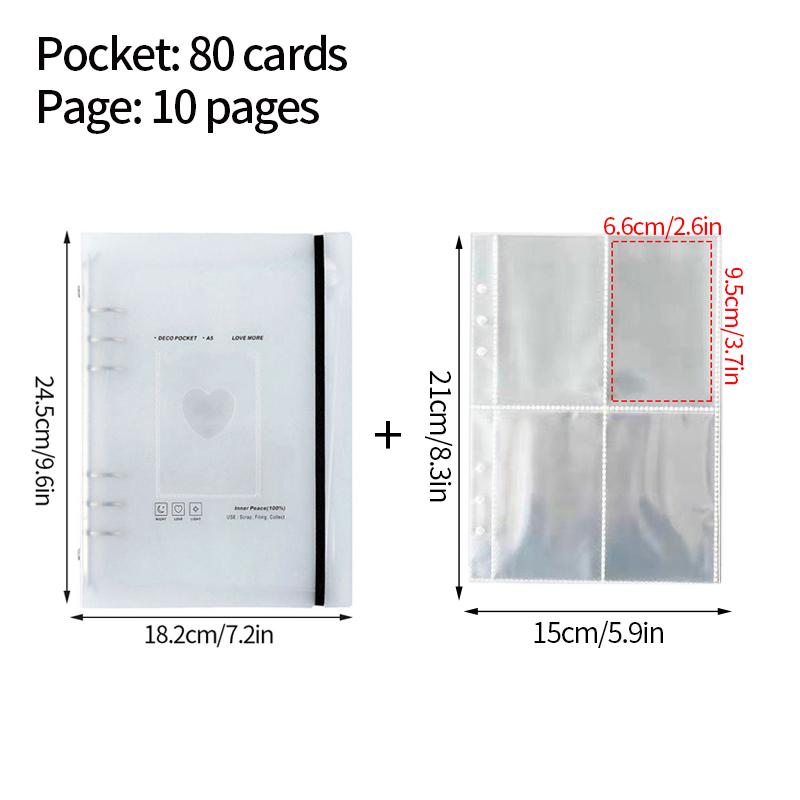 A5 A5 Kpop Binder Photocards Holder Binder Cards Collect Book Album DIY Binder Postcard Photo Albums Card Book Binding Machine