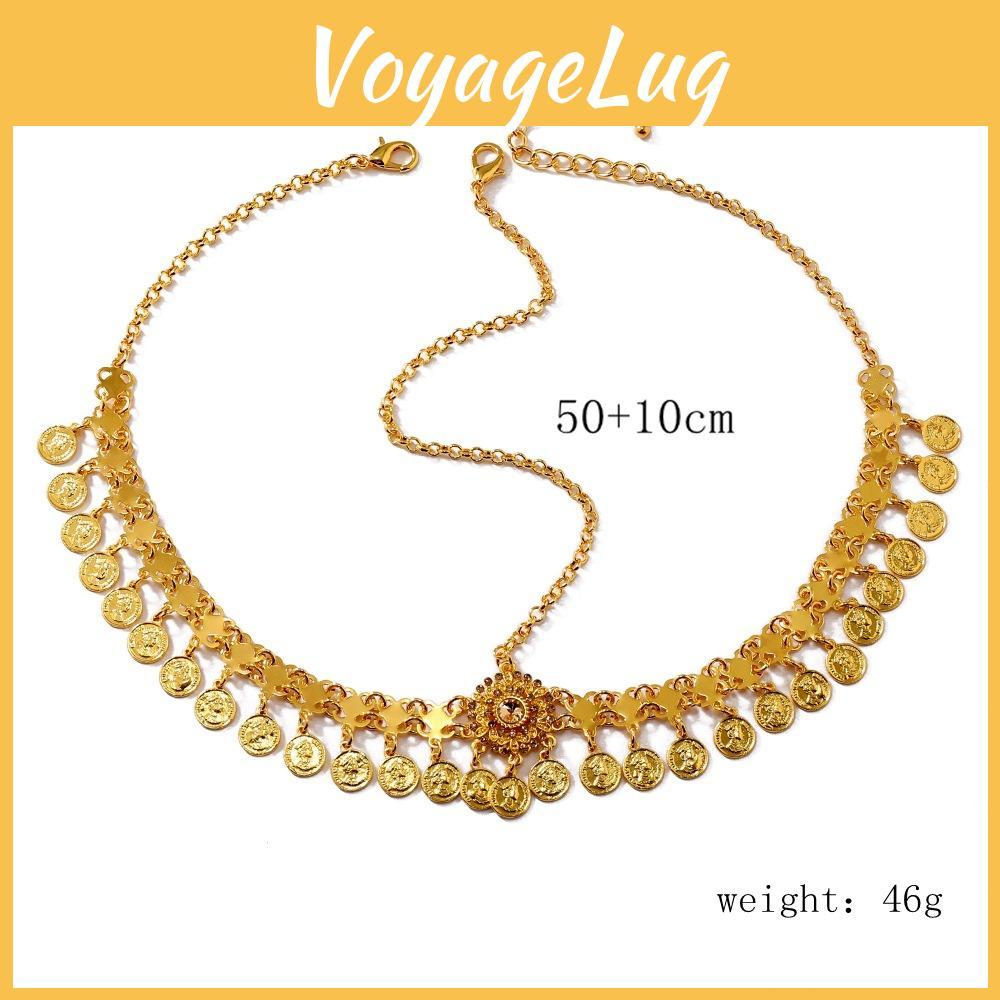 Headwear Boho Alloy With Water Drop Shape And Coin Tassels For Wear Festival