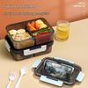 Microwave Safe Rectangular Lunch Box with Dividers
