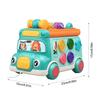 Muzikale Bus Speelgoed Met Geometrische Blokken Set Multifunctioneel Plastic Educatief Bouw Whack-a-Mole Spel Schoolbus Speelgoed Voor Baby