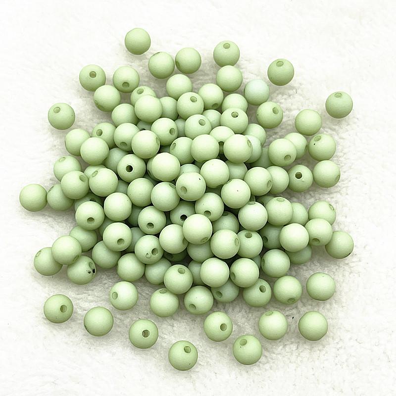 New 4mm/6mm/8mm Round Acrylic Matte Beads Loose Spacer Beads for Jewelry Making DIY Handmade Bracelets Accessory