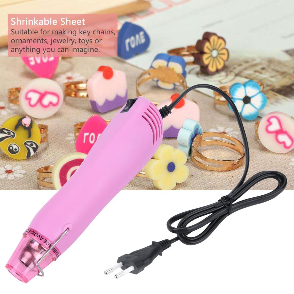 Plastic Heat Shrink Dinks Sheet Rubber Stamp Hot Air Gun Shrinkable DIY Handmade Tool Kit (#02)