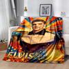 Elvis Presley Guitar Icon Blanket Soft Warm Cozy Suitable for Seaside Picnics Bedding Four Seasons Multipurpose Digital Print