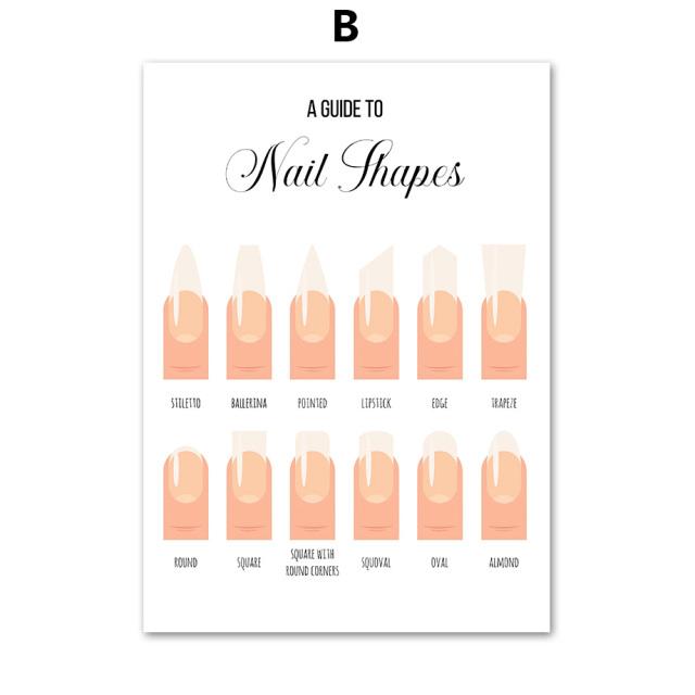 Nordic Nail Polish Color Beauty Salon Make-up Nástěnné umění Malba na plátno Plakáty a obrazy Nástěnné obrazy pro manikúru