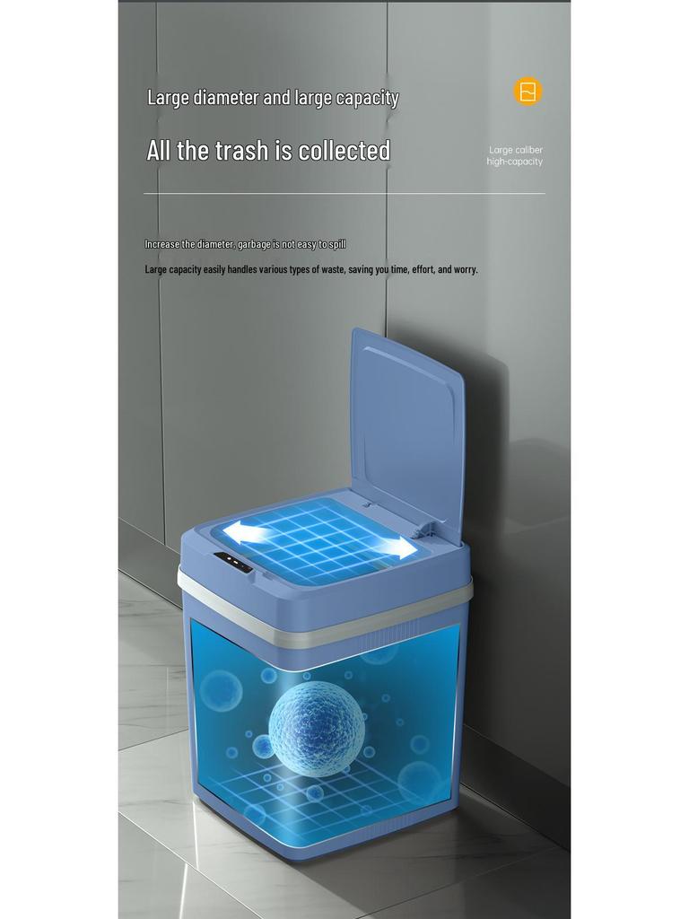 2025 Smart Induction Trash Can: Automatic, Hygienic, Light Luxury Design for Home