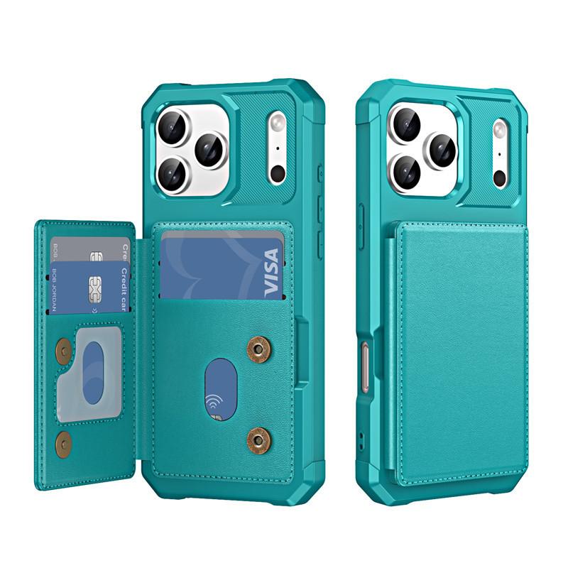 Applicable To IPhone17Pro Max Card Mobile Phone Case 16 15Pro Left and Right Flip Case XR Anti-drop Protective Case