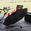 Atletico Madrid Crest Automatic Folding Umbrella - 8-Rib Travel Umbrella with Auto Open/Close & Portable Gifts for holidays or birthdays