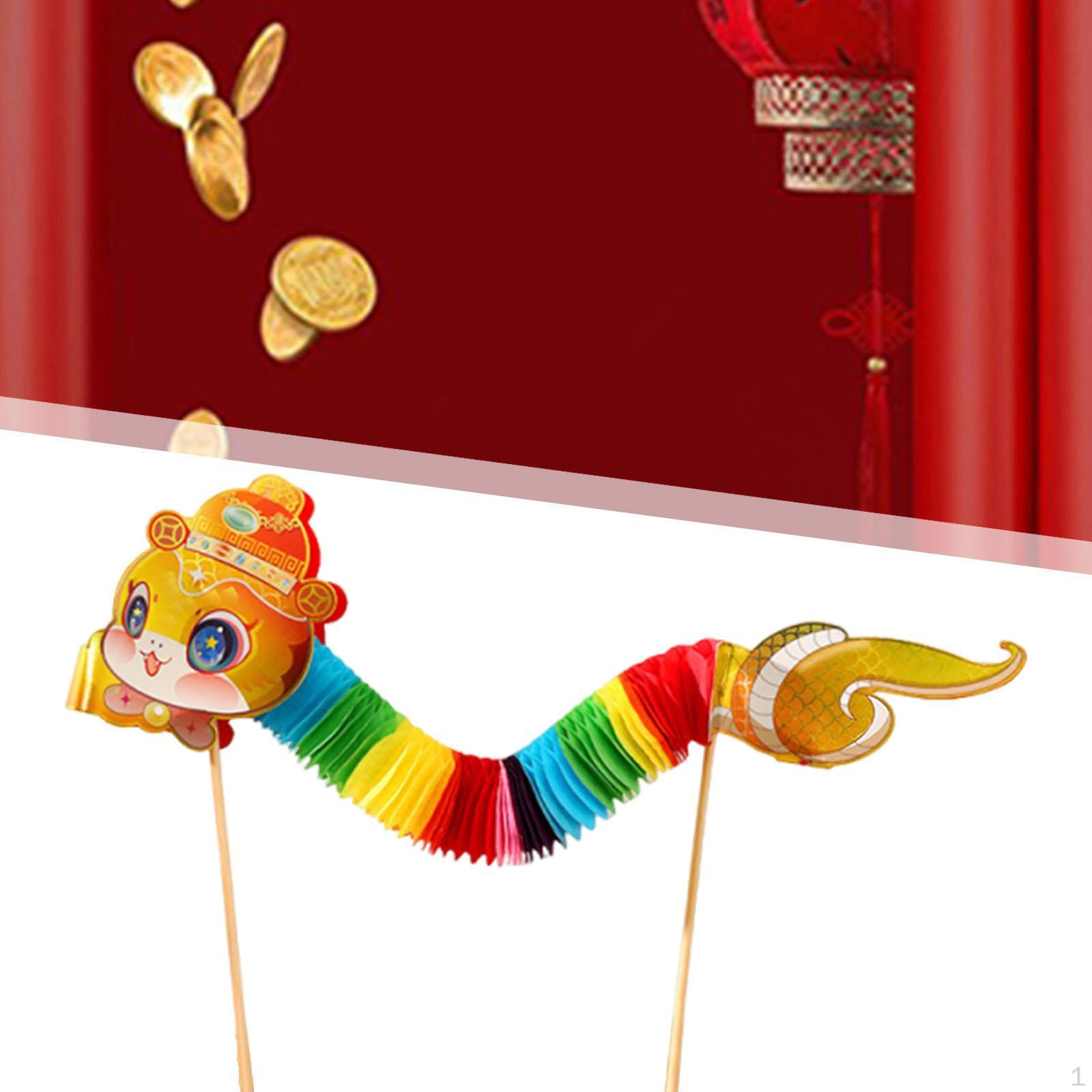 

Китайский лунный год бумажная змея мультфильм красочная игрушка ручной работы 1 m Length