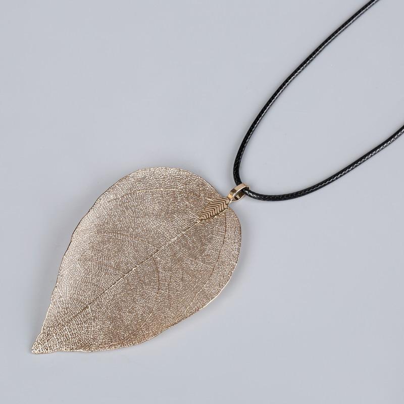 Mode Einzigartig Natürlich Echter Blatt Choker Anhänger Halskette Für Frauen Echte Blattform Filigran Hochzeit Halskette Schmuck Geschenk