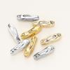4Pcs/Pack 14/18K Gold Color Plated Metal Brass Threaded Long Beads For DIY Bracelet Jewelry Making Material Accessories