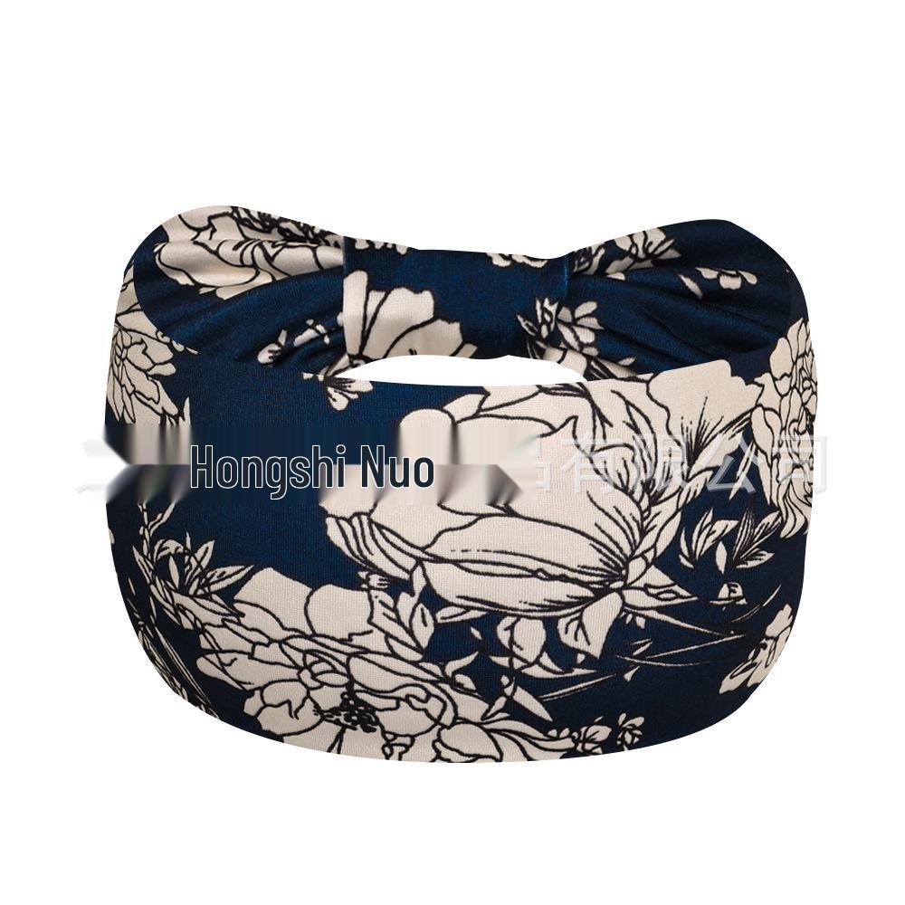 Böhmisches Yoga Stoff Stirnband: Schweißabsorbierendes, elastisches Baumwoll-Sportstirnband für Damen