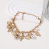Retro Baroque imitation pearl conch shell female irregular bracelet personality exaggerated European and American style beach chain