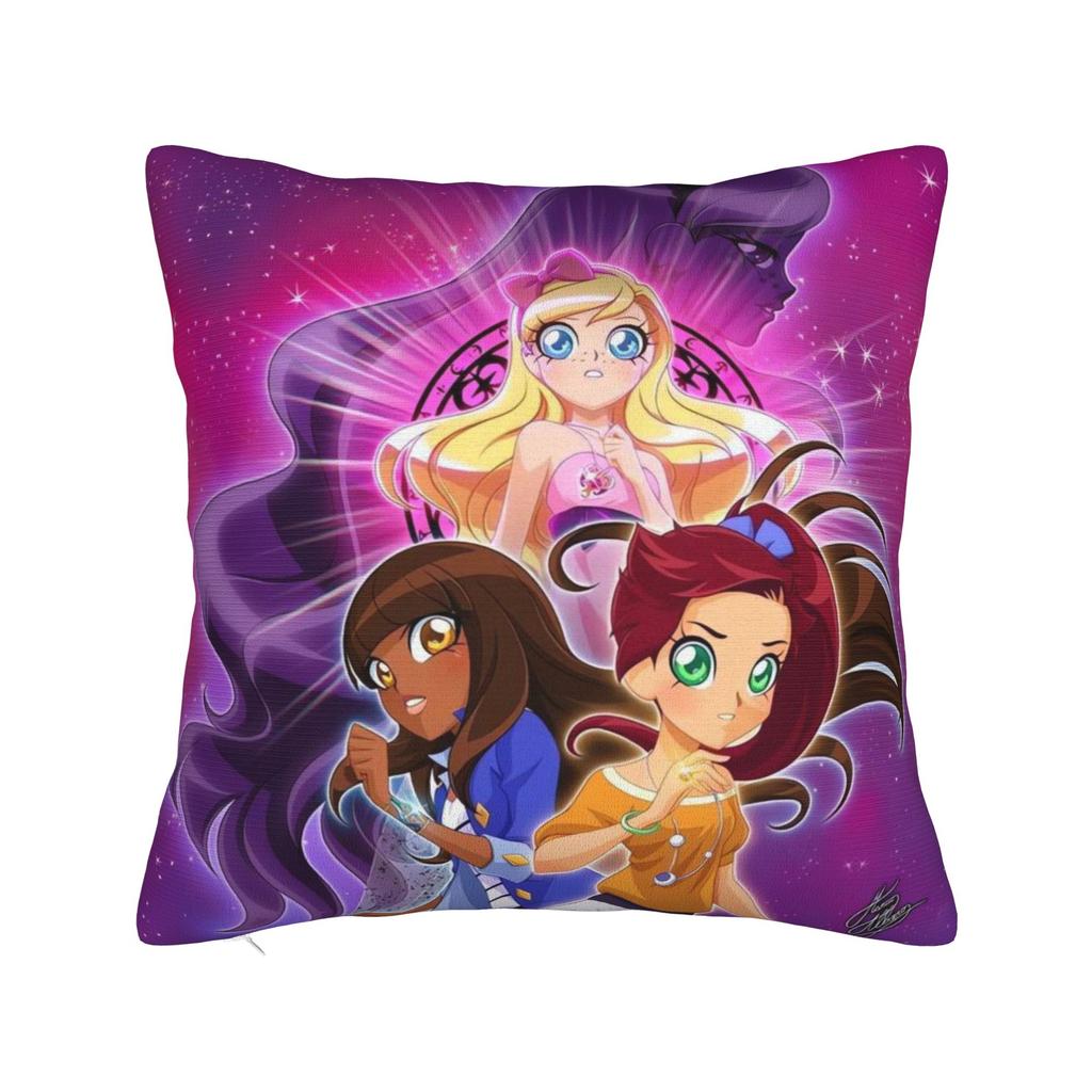 LoliRock Kopo Music Girls Pillow Case  Soft Pillow Cover Retro Trendy Pillowcases For Couch Sofa Bedroom