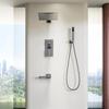 Gunmetal Grey Concealed Digital Shower System with 12-inch Head