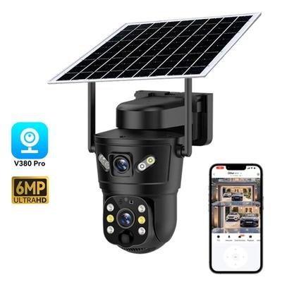 6MP HD Wireless Outdoor Solar Dual-Lens 4G WiFi Security Camera