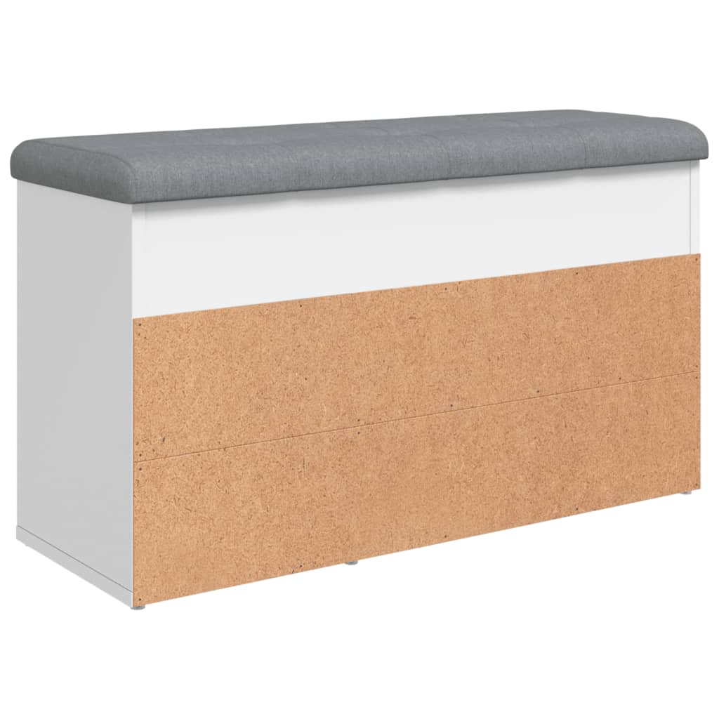 Vidaxl Ławka Na Buty, Biała, 82X32X45,5 Cm, Materiał Drewnopochodny