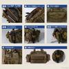 YuLago Fishing Bag, Large Capacity, Waterproof, for Fishing Tackle, Tackle, and Hooks (Khaki)