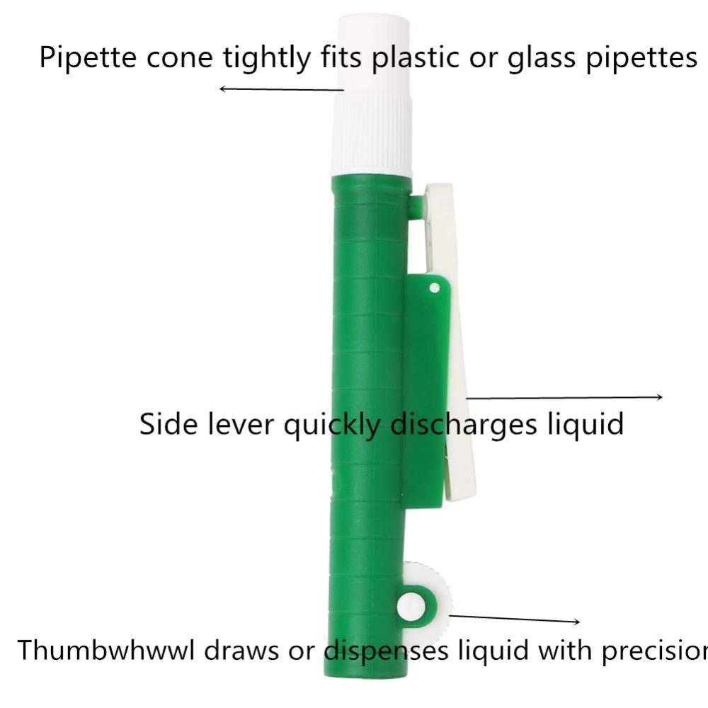 10ml Green Pipette 10ml Laboratory Pipette Pipette Pump Filler Pipet Pump