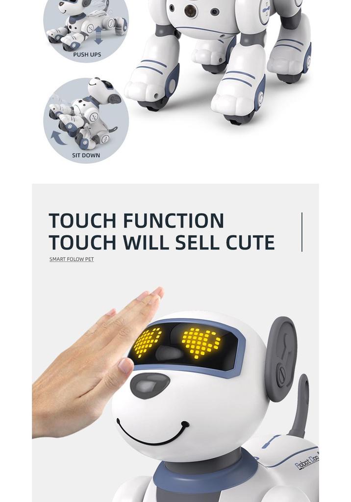 Smart Programmable Robot Dog: Interactive Touch-Responsive Electric Pet and Educational Toy