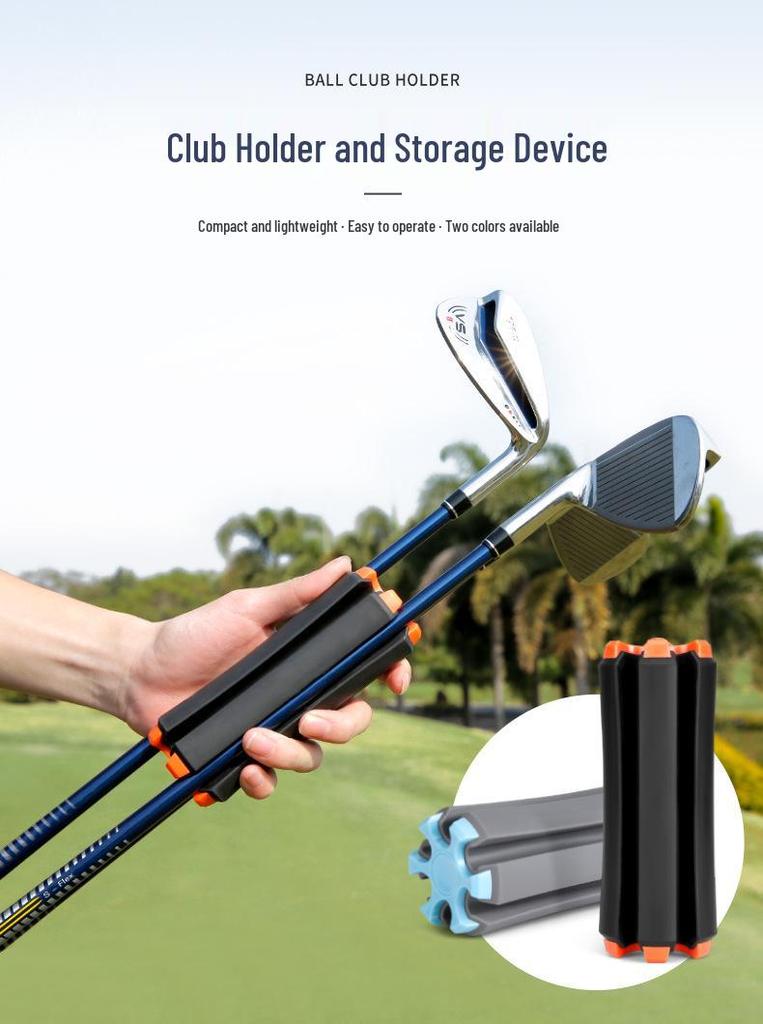 PGM Portable Golf Club Holder & Storage Rack - Compact, Lightweight, Easy to Use
