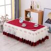 Modern Simple Household Tablecloth Processing Cotton And Linen Fabric Rectangular Peach Skin Velvet Table Cloth Coffee Table Cloth