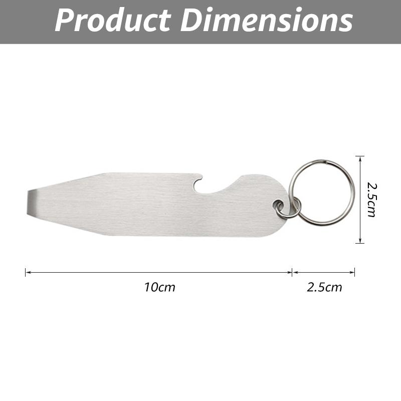 Stainless Steel Bartender Opener Flat Beer Bottle Openers for Bar Restaurant - Kitchen Tools
