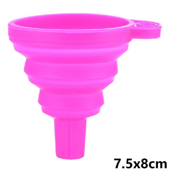 

Портативная воронка для двигателя Автомобильная универсальная силиконовая воронка для жидкости Смена жидкости для омывателя Складная Автомобильная воронка для смены моторного масла Бензин фиолетовый