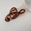 Elegant Music Note Matte Hair Clip for Women