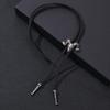 European & American Retro Bull Head Necklace Choker - PU Alloy Bolo Tie for Sweaters & Shirts