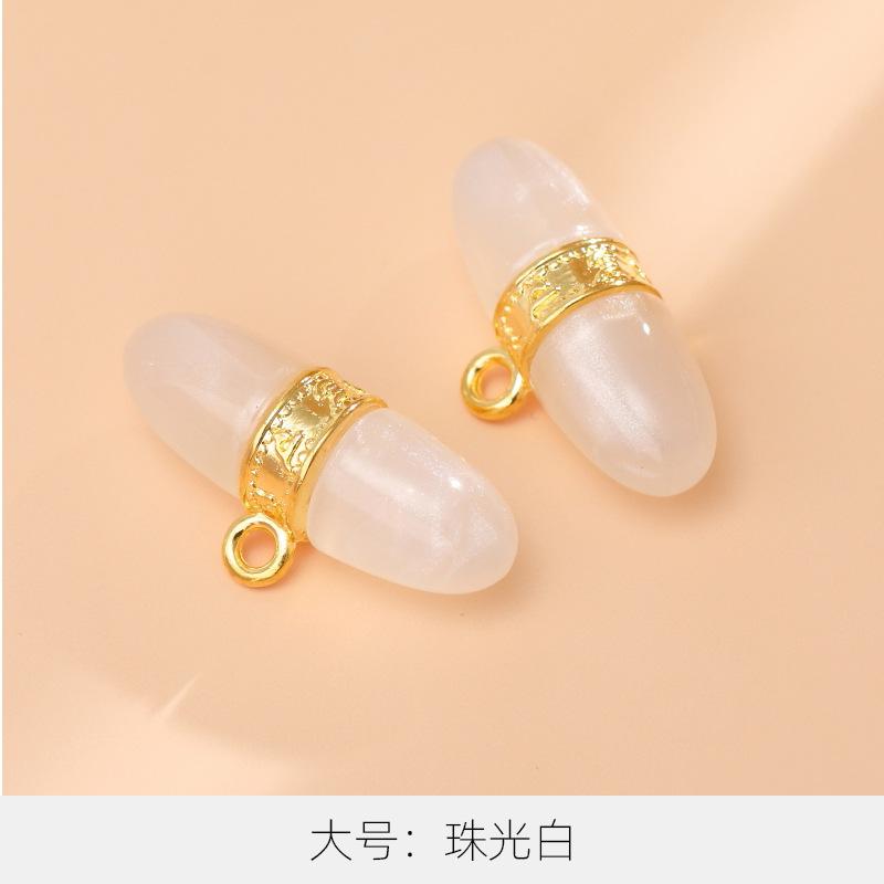 10Pcs Sweater Cardigan Buttons High-End Exquisite Metal National Style Bead Buttons High-End Tang Suit New Chinese Women'S Cheongsam Buttons