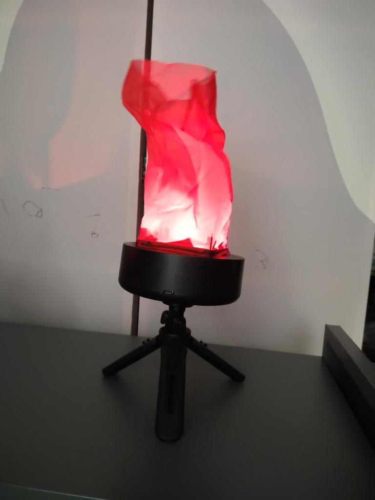 Rechargeable Handheld Electronic Flame Simulation Torch for Parties and Bonfires
