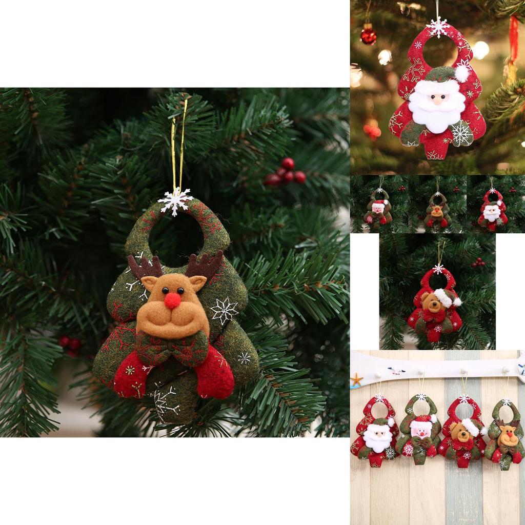 Cozy Festive Collection Of Christmas Plush Decorations For Doors Featuring Santa And Friends