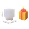 3D Santa Claus Christmas Candle Mold DIY Handmade Silicone Mold Christmas Gift Box Decoration For Soap Candle Resin Wax Candy
