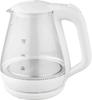Glass Kettle HKG-012 (White) 1.2L Compact Glass LED Eco-Friendly Kitchen Appliance