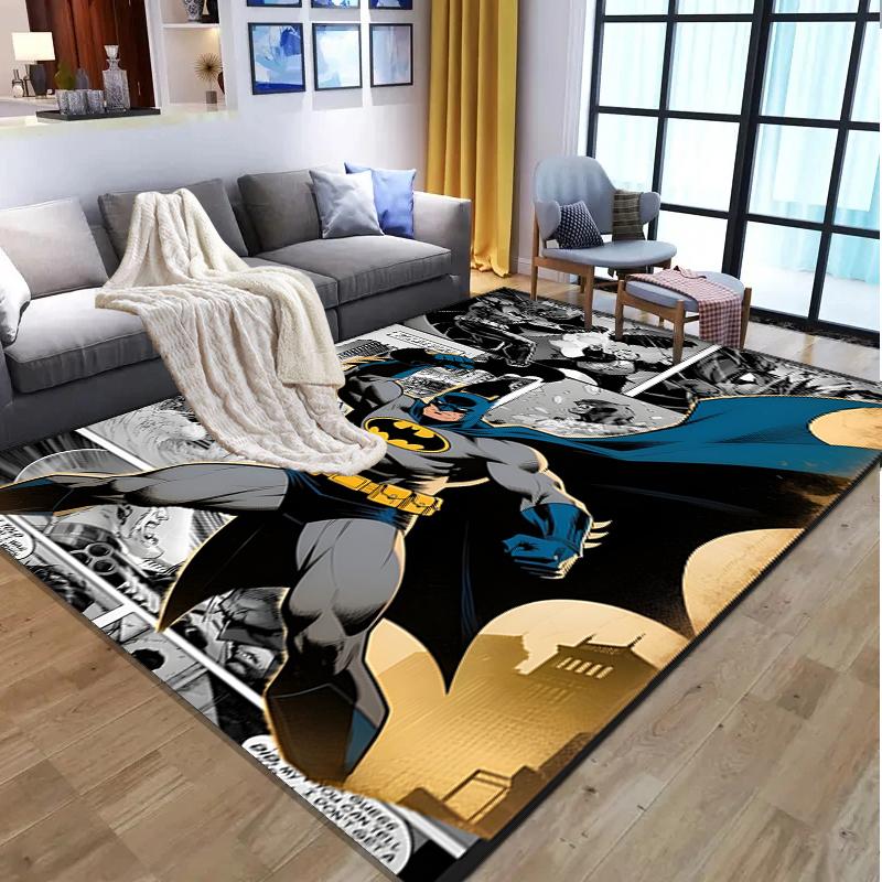 Batman Pattern Rug, Indoor/Outdoor Mat, for Picnic, Gameroom, Bedroom, Office, Living Room, Home Decor Carpet, Birthday Gift
