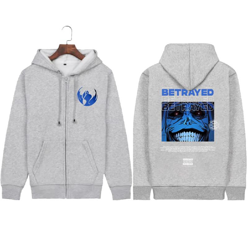 

Аниме Solo Leveling Сон Джин-У Крутое Принтованное Худи с Капюшоном Мужское Женское Манга Толстовки на Молнии Оверсайз Свитшот Харадзюку Куртка на Молнии 4XL серый